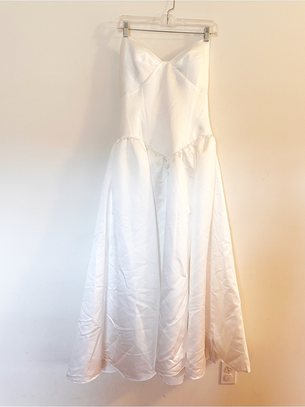 Anthropologie Watters Rickey Strapless Basque-Waist A-Line Midi Dress - Picture 6 of 15